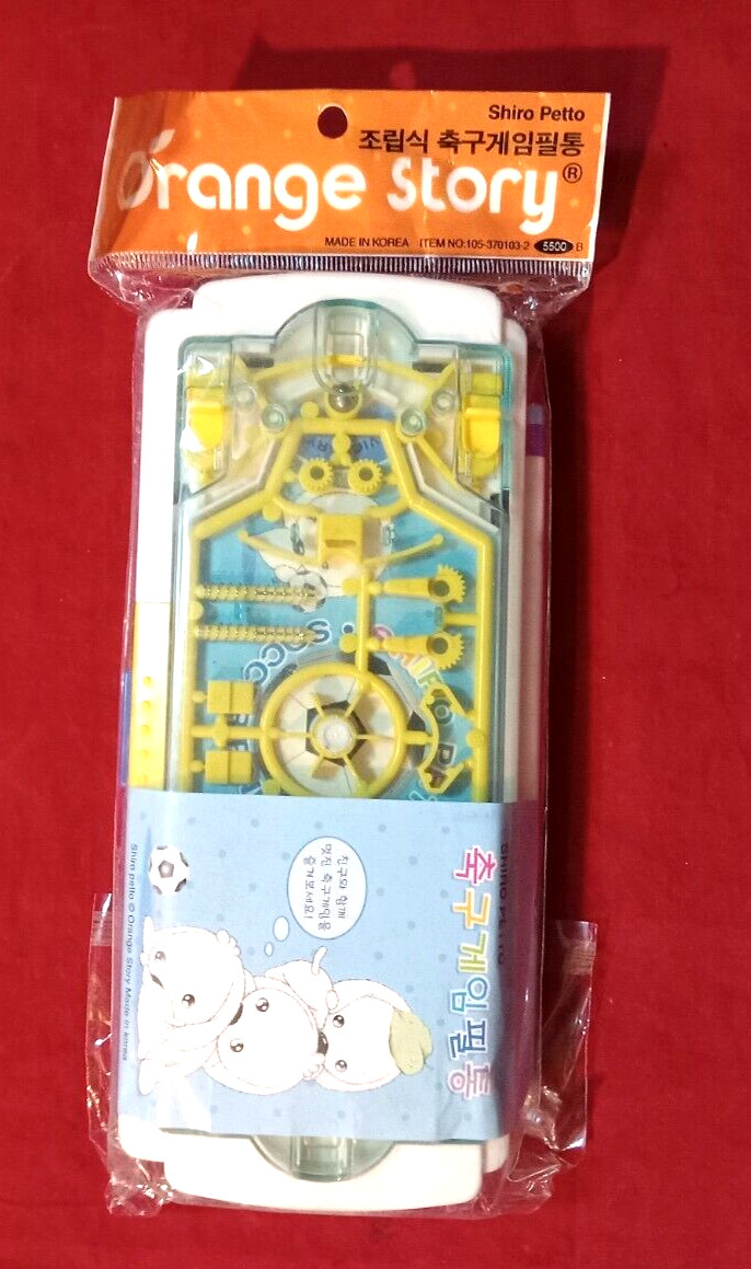 Vintage Orange Story Shiro Petto Soccer Pinball & Case New Sealed