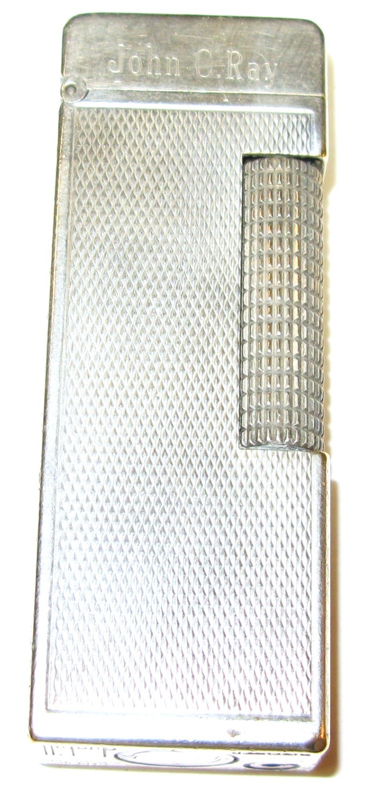Vintage DUNHILL Rollagas Lighter Silver Tone, Engraved, Untested