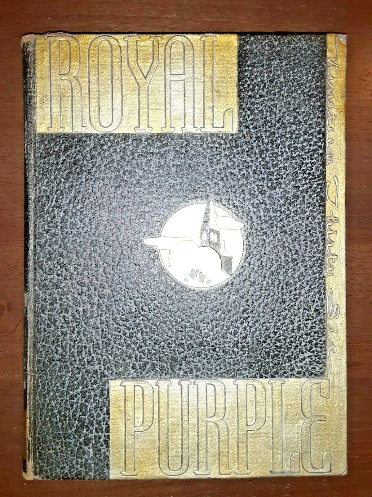 1936 KANSAS STATE UNIVERSITY ROYAL PURPLE ANNUAL YEARBOOK