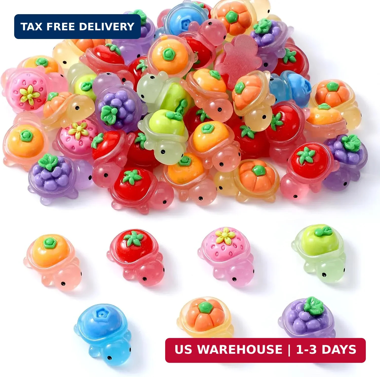 50PCS Mini Resin Turtles, Hidden Resin Tiny Turtles