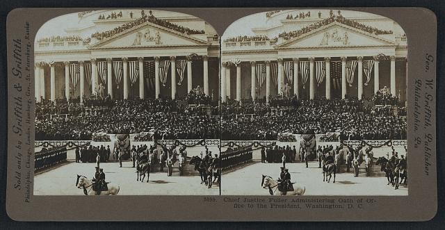 Washington DC Theodore Roosevelt Inauguration 1905 Chief Justice Fuller Oath