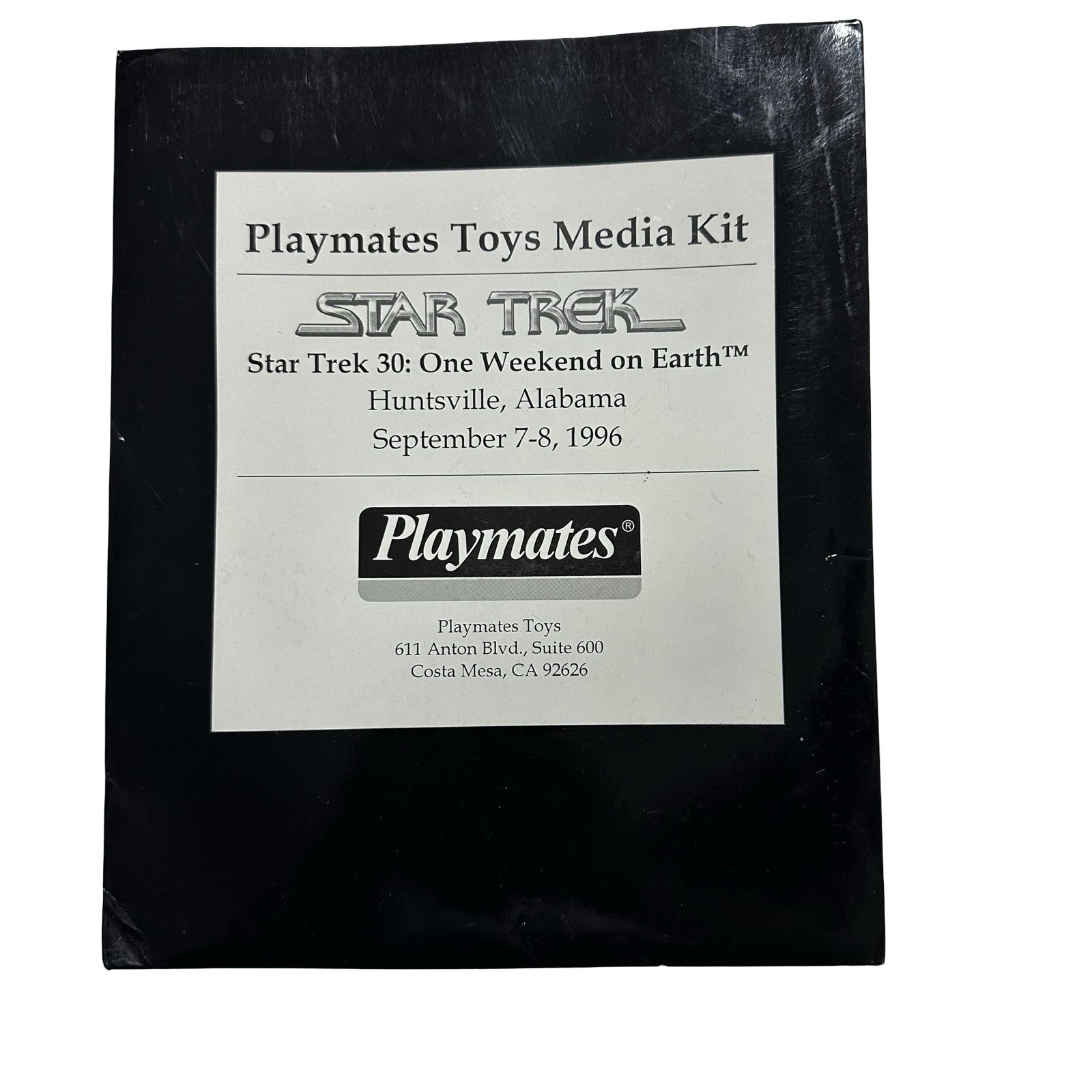 1996 Playmates Toys Star Trek 30th Anniversary Media Press Kit Promo Folder Lot