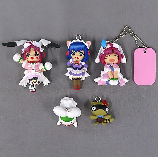 Set of 5 Mobile Mascot Figures Nurse Witch Komugi-chan Magical Car.5 DVD Limited