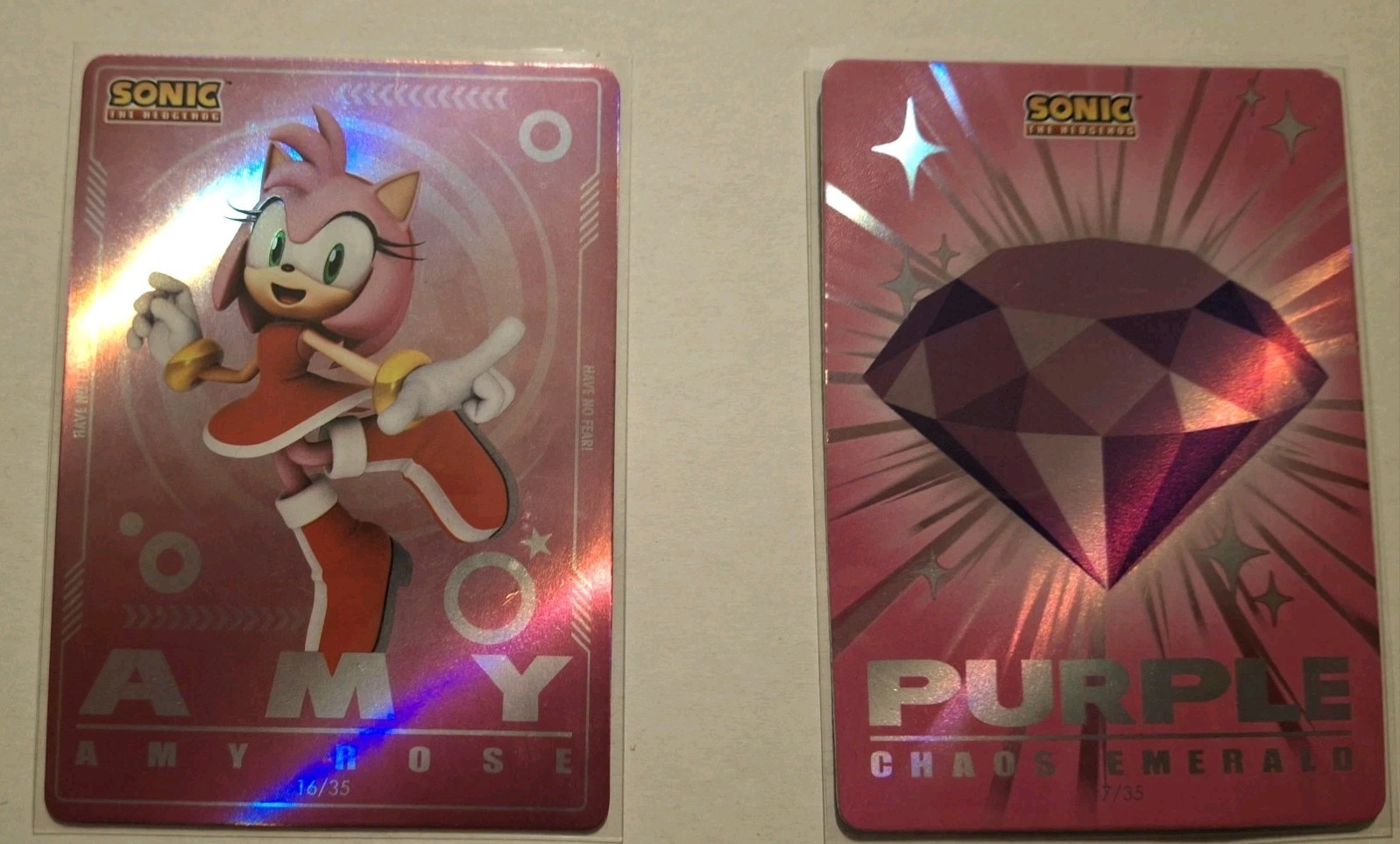 Lot 2 Wendy's Sonic the Hedgehog 35th Anniversary Amy Rose Purple Chaos 16 17