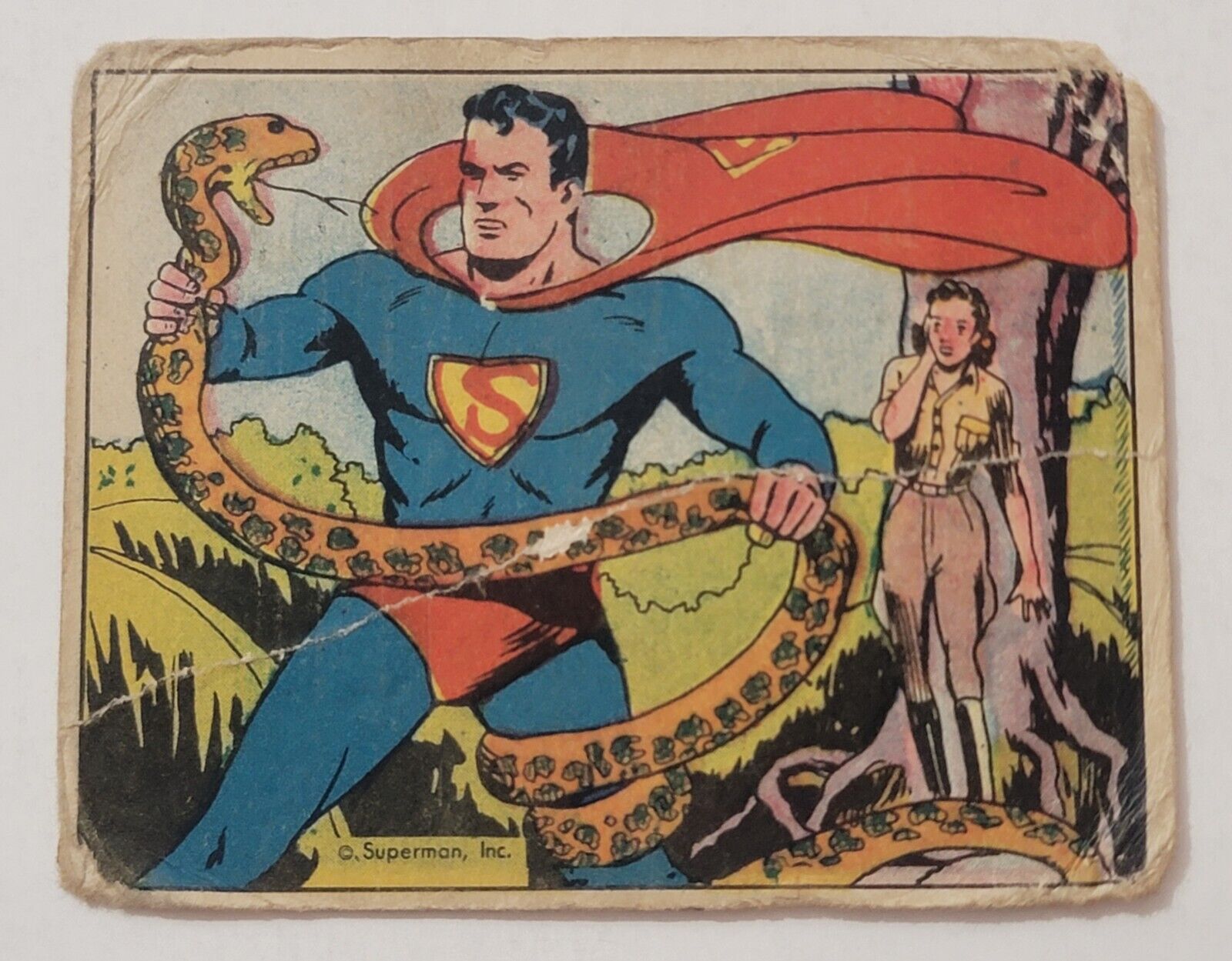 1940 SUPERMAN GUM CARD #4 