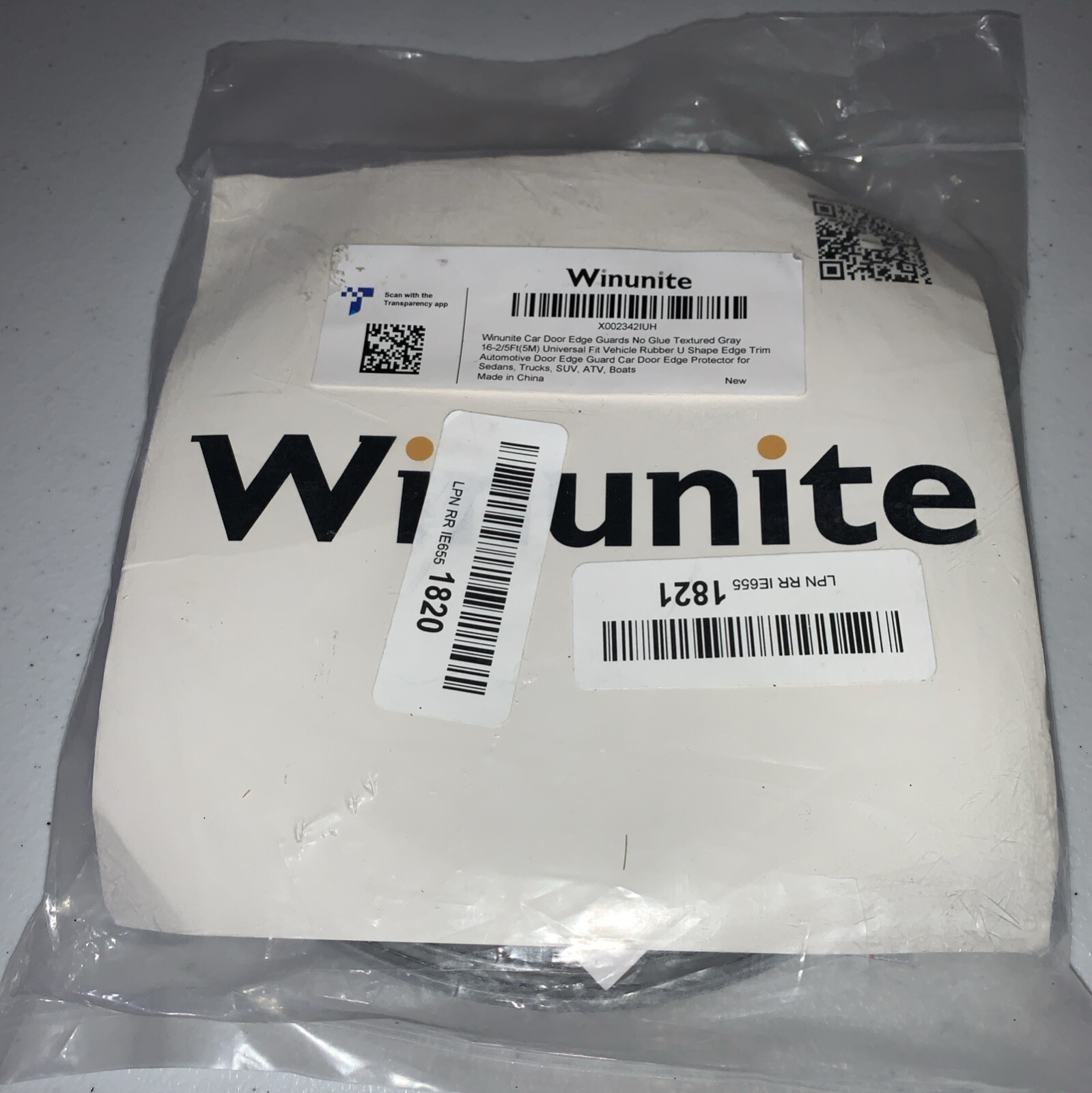 Winunite 16.4Ft(5M) Car Door Edge Guards No Glue Universal Fit U Shape Rubber Ed Winunite 16.4Ft(5M) Car Door Edge Guards No Glue Universal Fit U Shape Rubber Ed