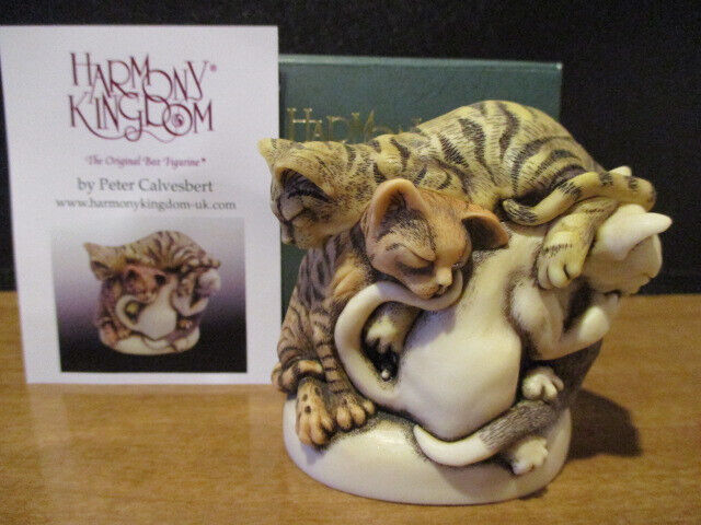 Harmony Kingdom Dreamcatchers Cats UK Made Box Figurine LE 250 RARE