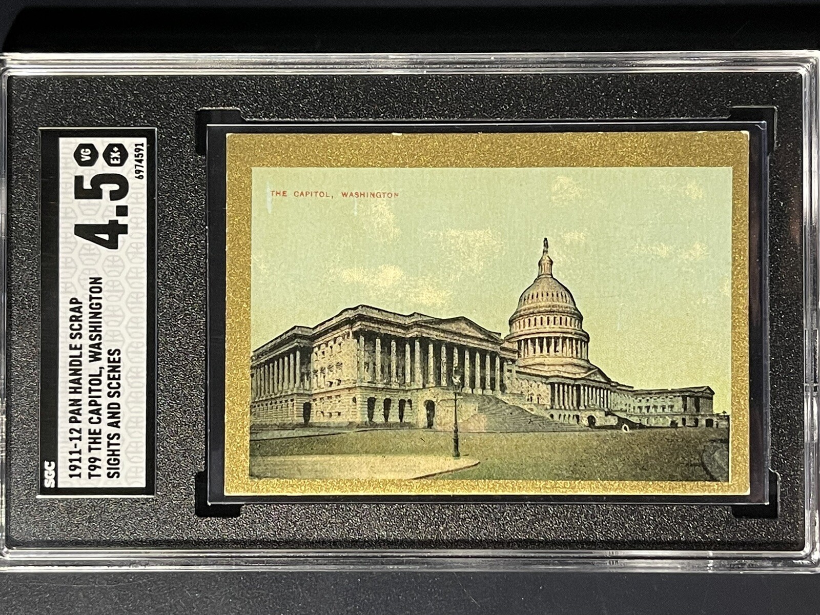 1911-12 T99 Sights & Scenes ￼SGC 4.5 ￼ Pan Handle￼ - ￼ United States ￼Capitol