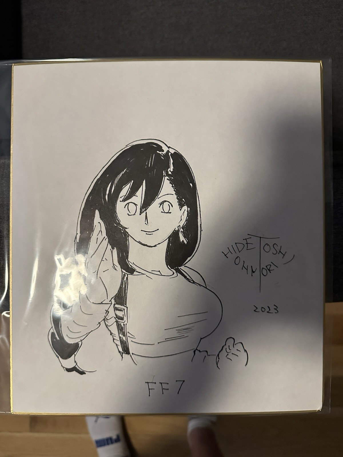Tifa Lockhart Final Fantasy 7 Shikishi Board Primal Art Sketch Hidetoshi Ohmori Tifa Lockhart Final Fantasy 7 Shikishi Board Primal Art Sketch Hidetoshi Ohmori