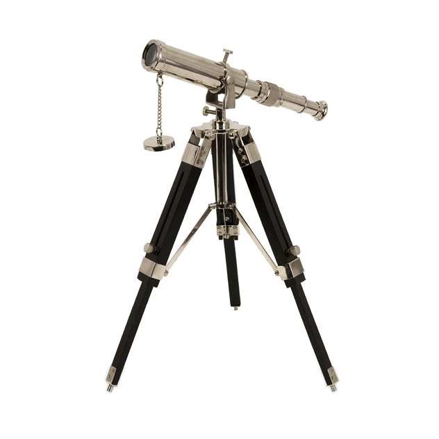 Nautical Voyager Tabletop Brass Telescope - Desk Top Vintage Style Telescope