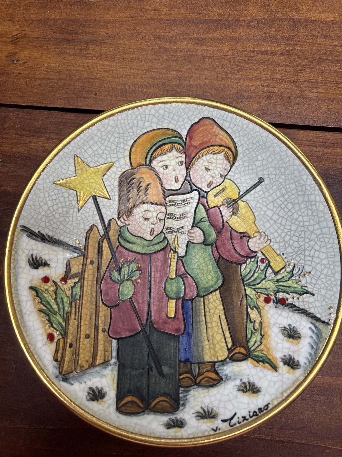 Vintage 1979 LTD V Tiziano Christmas collectors Late “The Carolers” #1567
