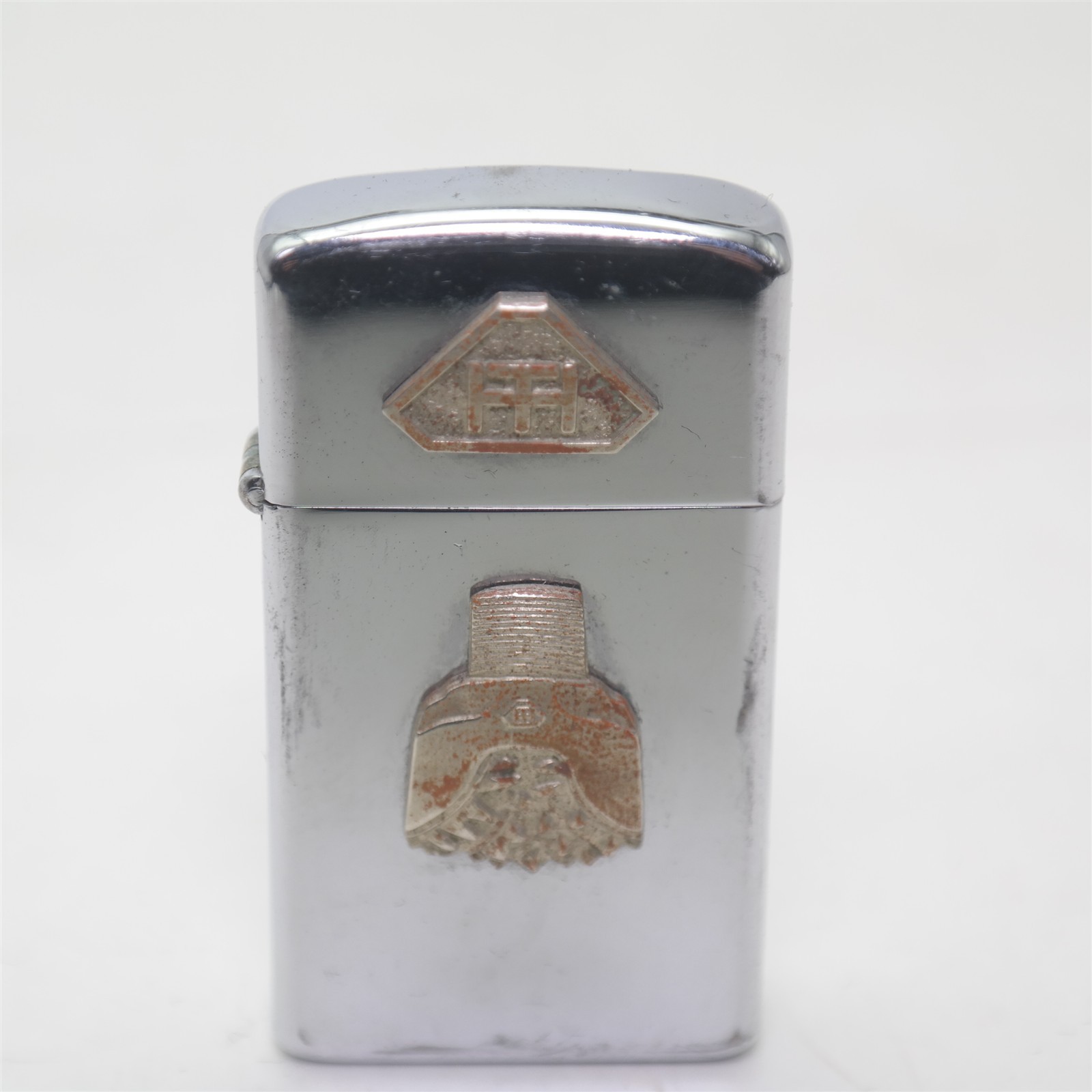 Vtg 1968 Slim Zippo lighter Advertising Unstruck Howard Hughes Tools HT 