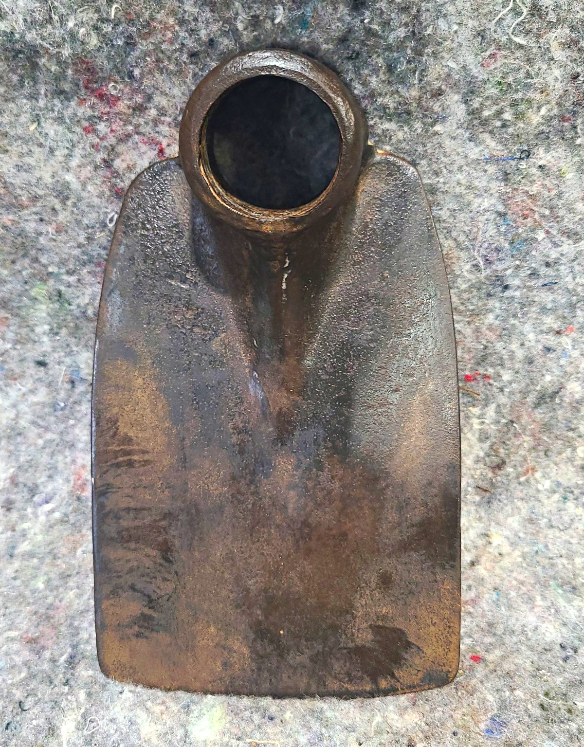 Vtg Heavy-Duty Metal Hoe Head Tool Head Only  5in Wide No Handle
