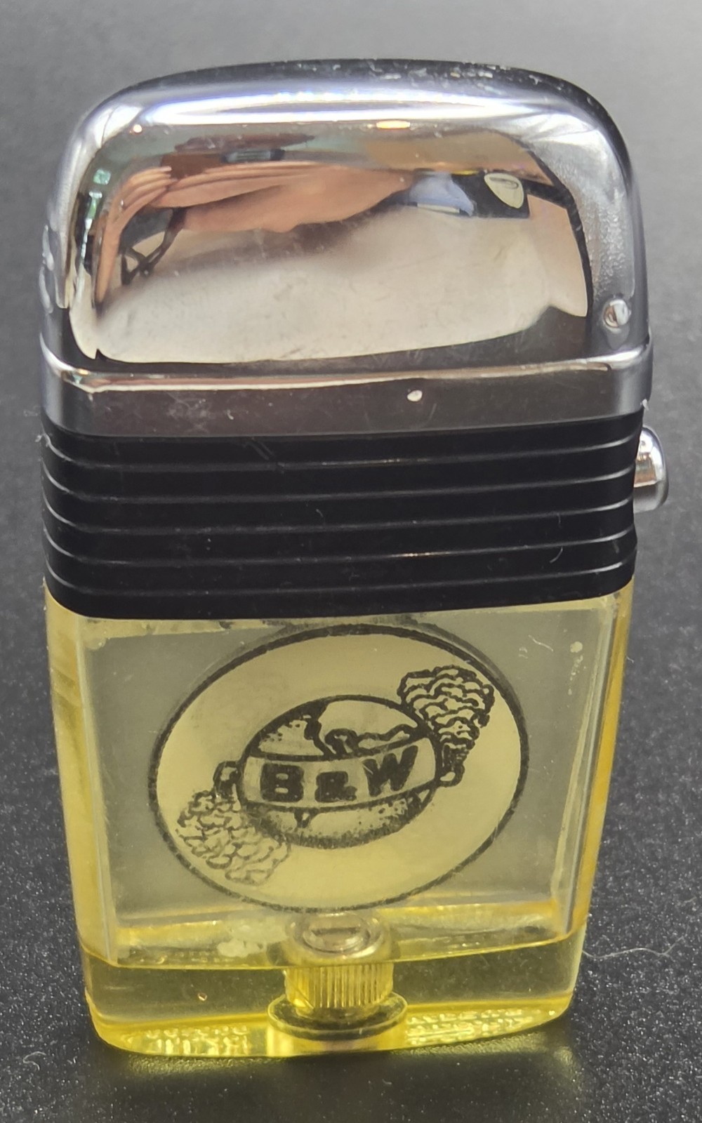 Vintage 1960\'s B & W Bowers and  Wilkins Scripto Vu lighter 