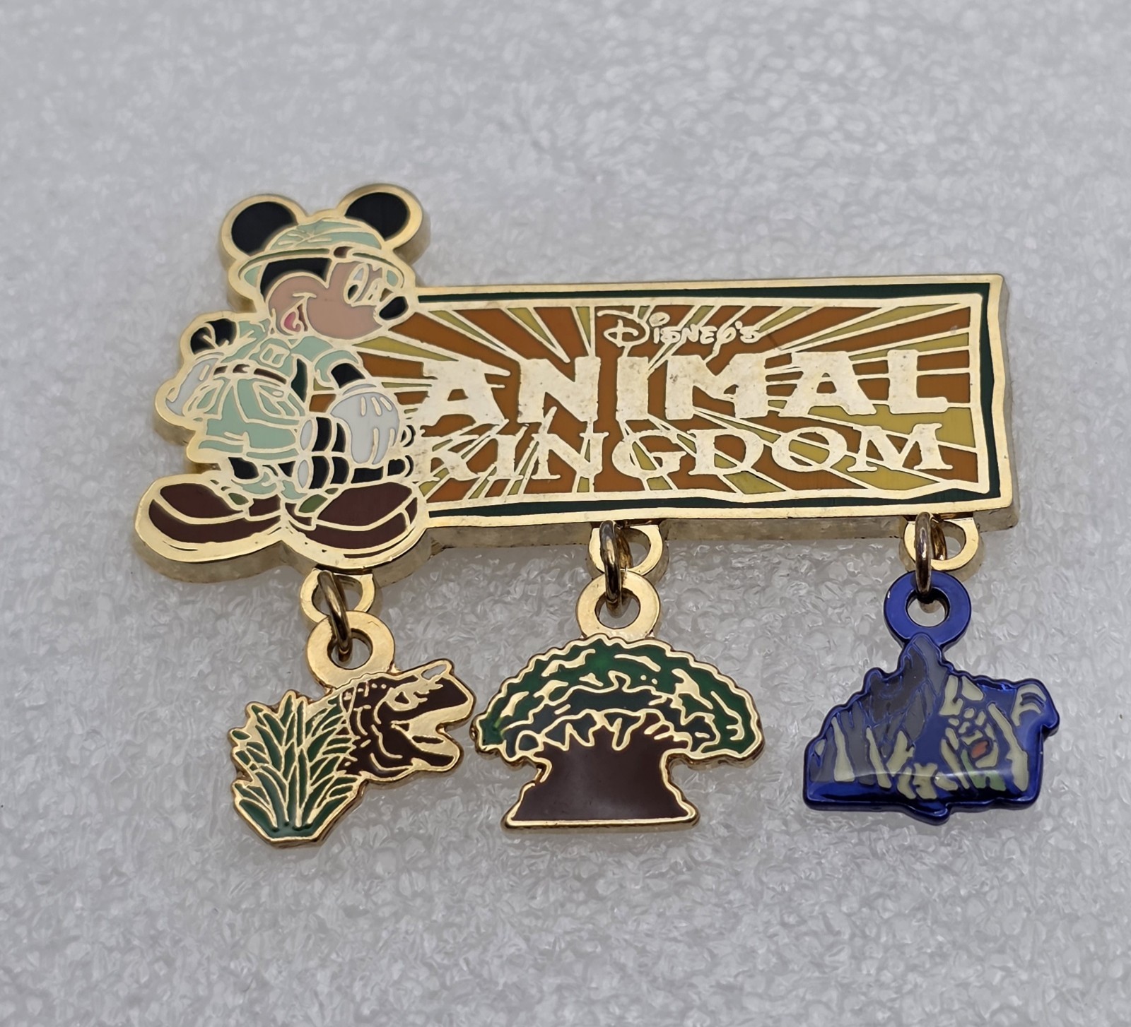 Disney Animal Kingdom Mickey Mouse Dangle Pin 2006