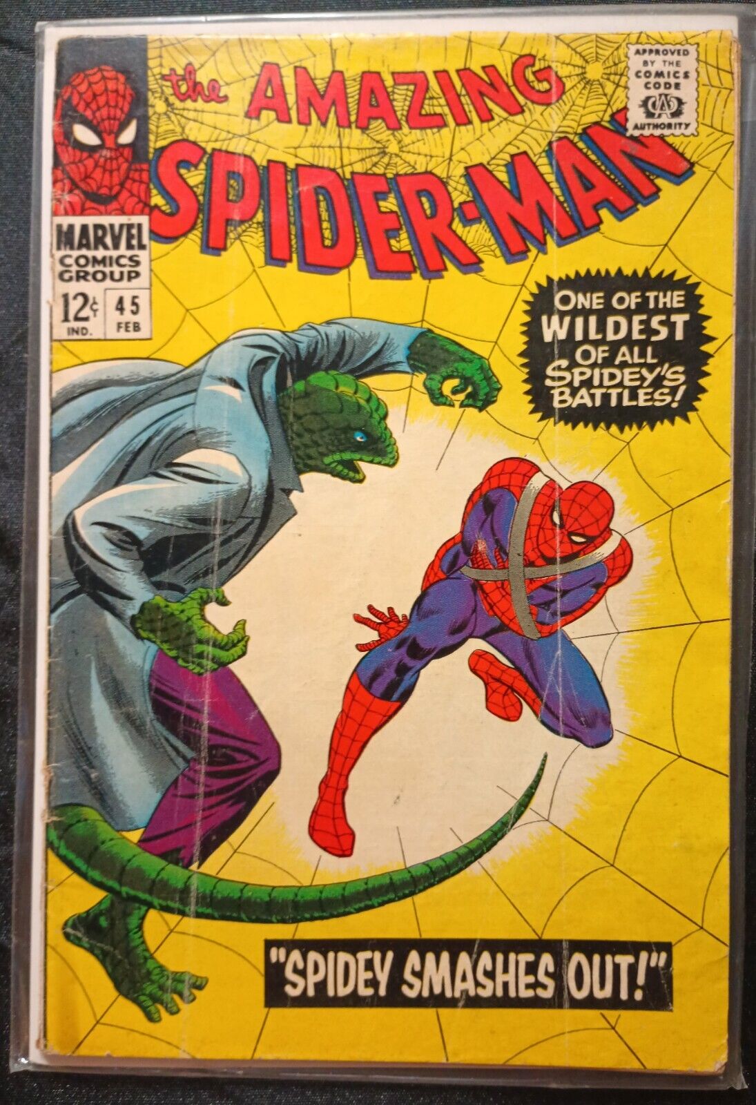 Amazing Spider-Man #45 ~ 3rd App Lizard ~ Silver Age