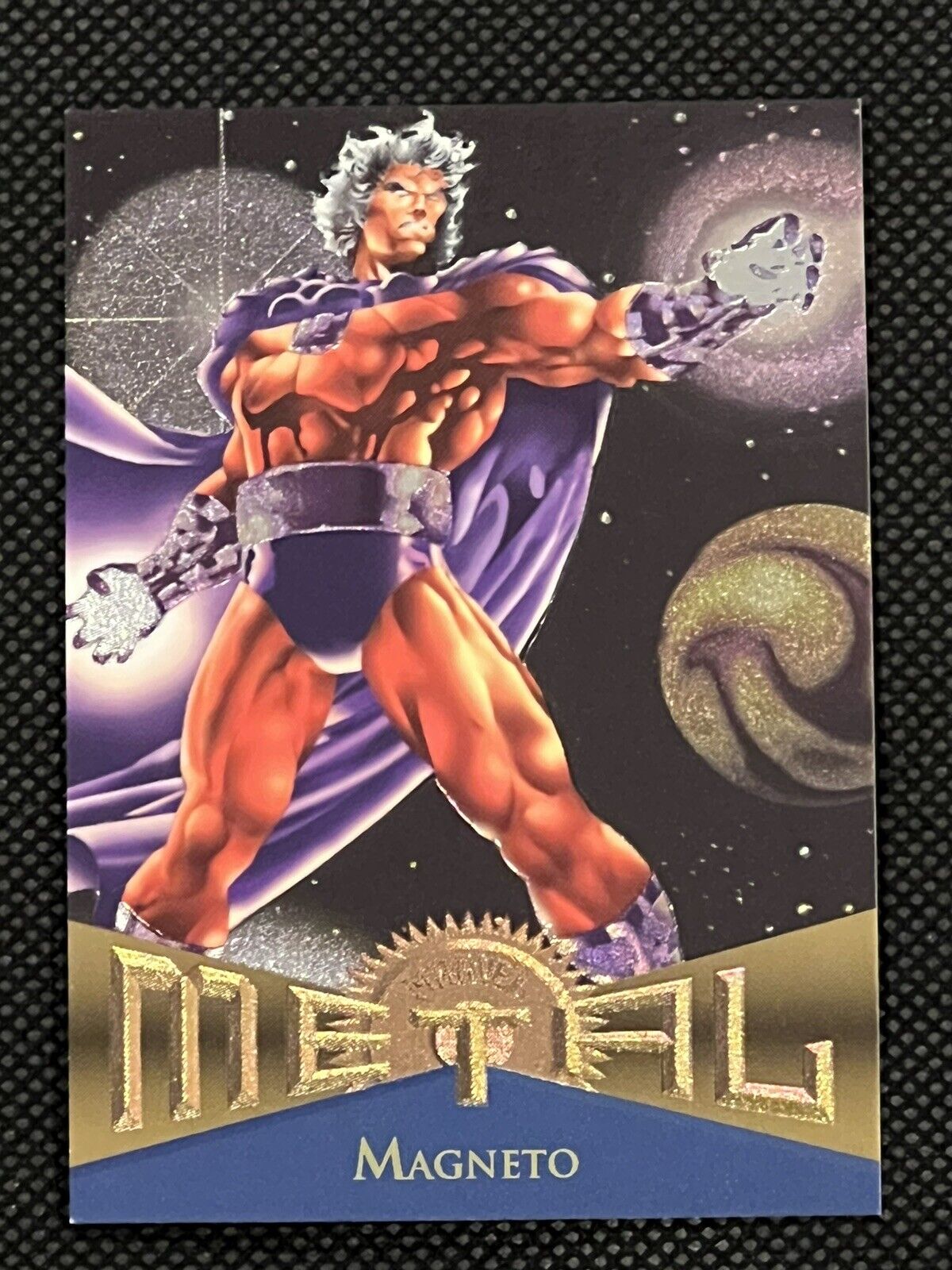 Fleer Marvel Metal Trading Card #104 Magneto Base Card 1995