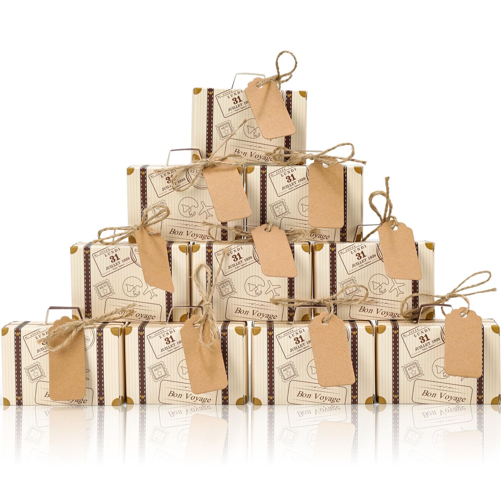 50PCS Mini Suitcase Party Favor Box, 3\