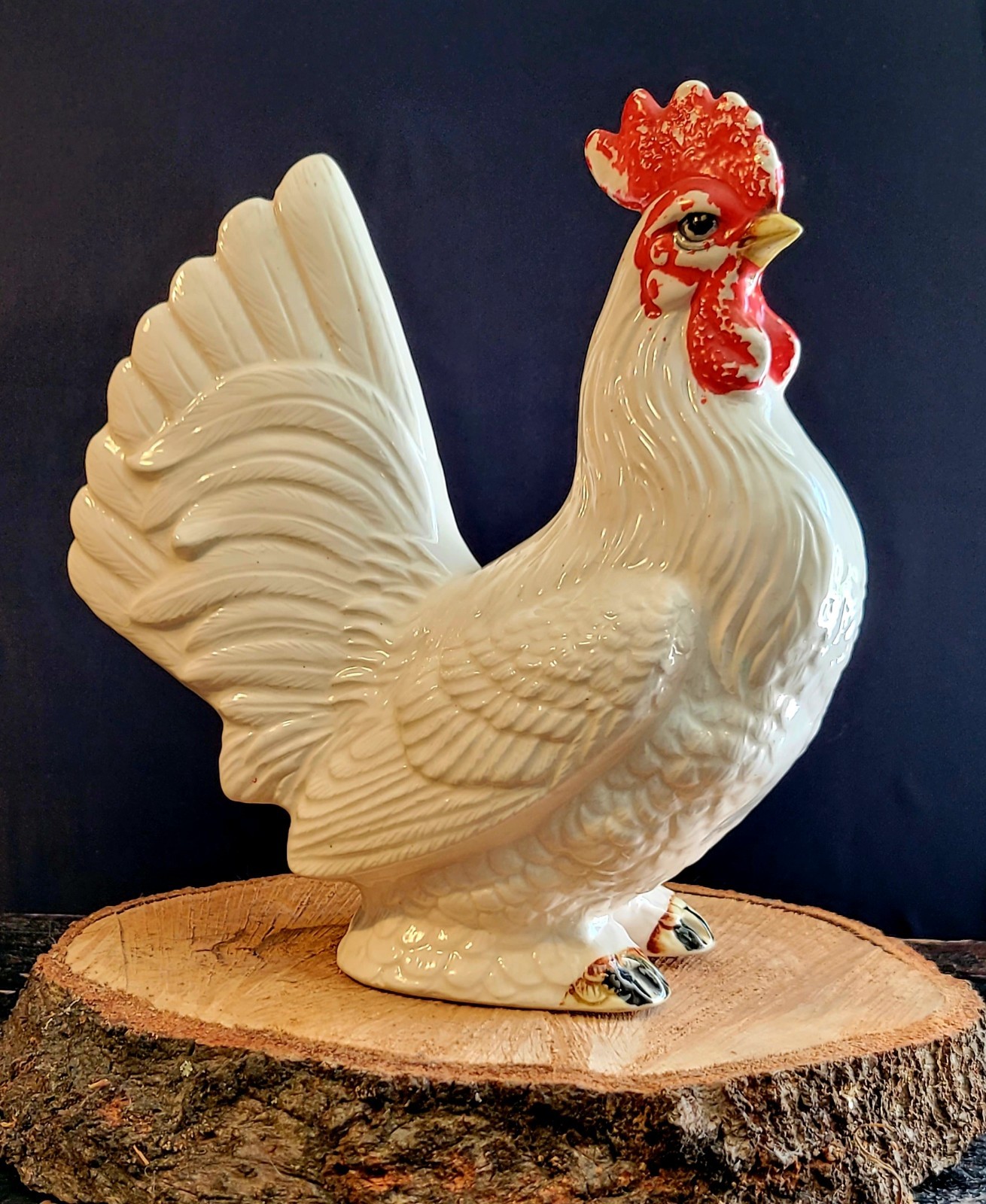 Vintage Ceramic Rooster/Chicken Hand Painted Olimco Imports Japan Farmhouse Vintage Ceramic Rooster/Chicken Hand Painted Olimco Imports Japan Farmhouse
