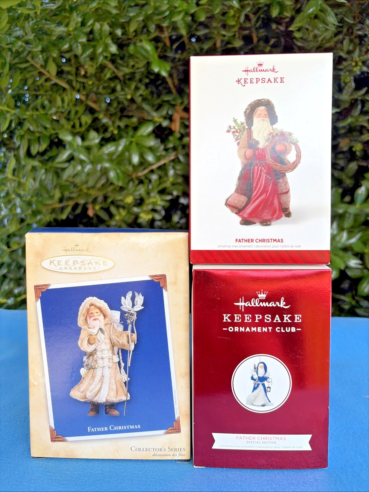 NIB Hallmark Keepsake Father Christmas Lot Of 3