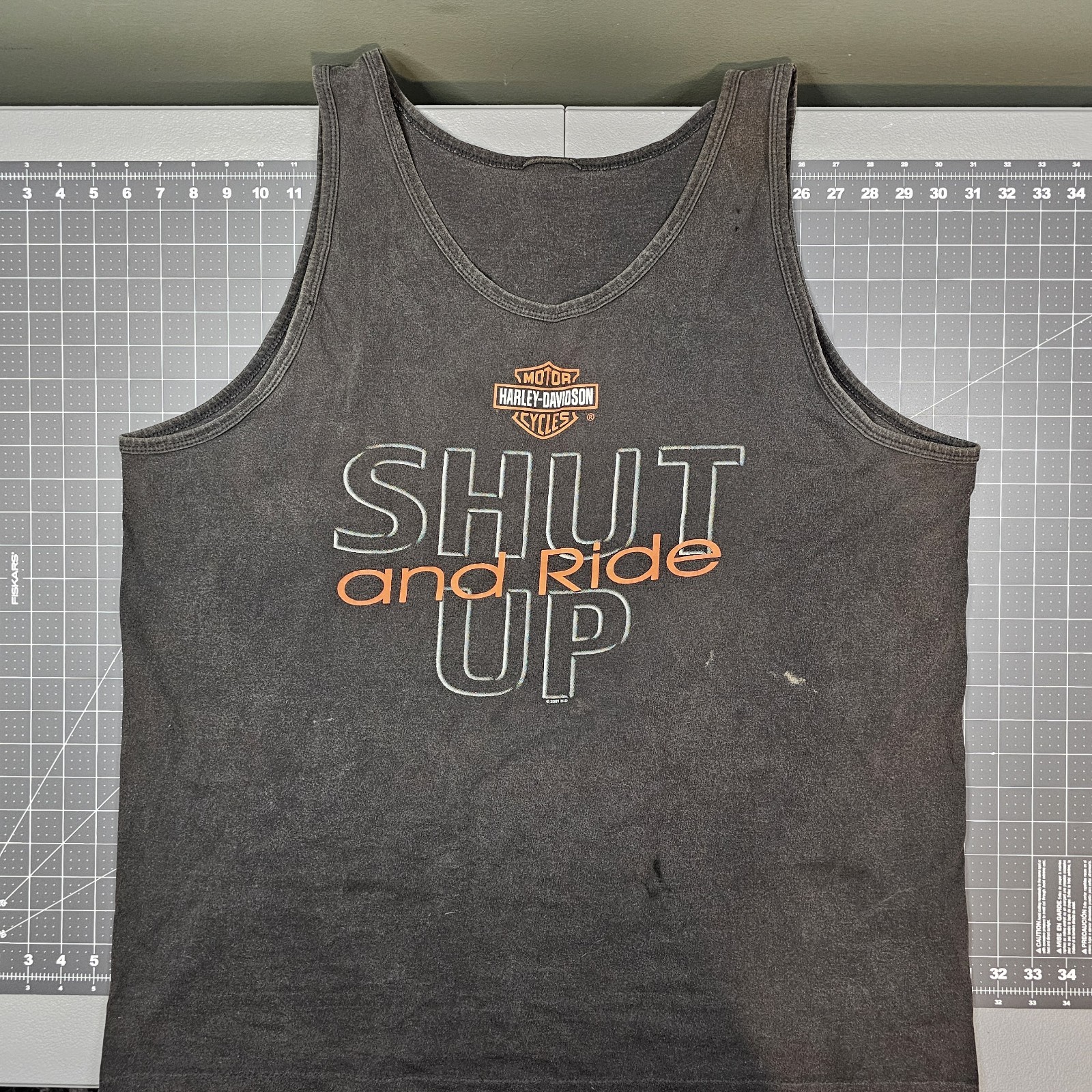 Vintage Harley Davidson Tank Top XXL Black Hills Distressed Biker Grunge Y2K 