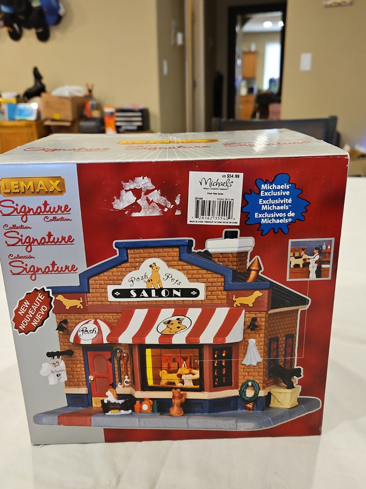 Lemax “Posh Pets Salon” Christmas Village Dog Grooming #35540 Retired 2013 NEW