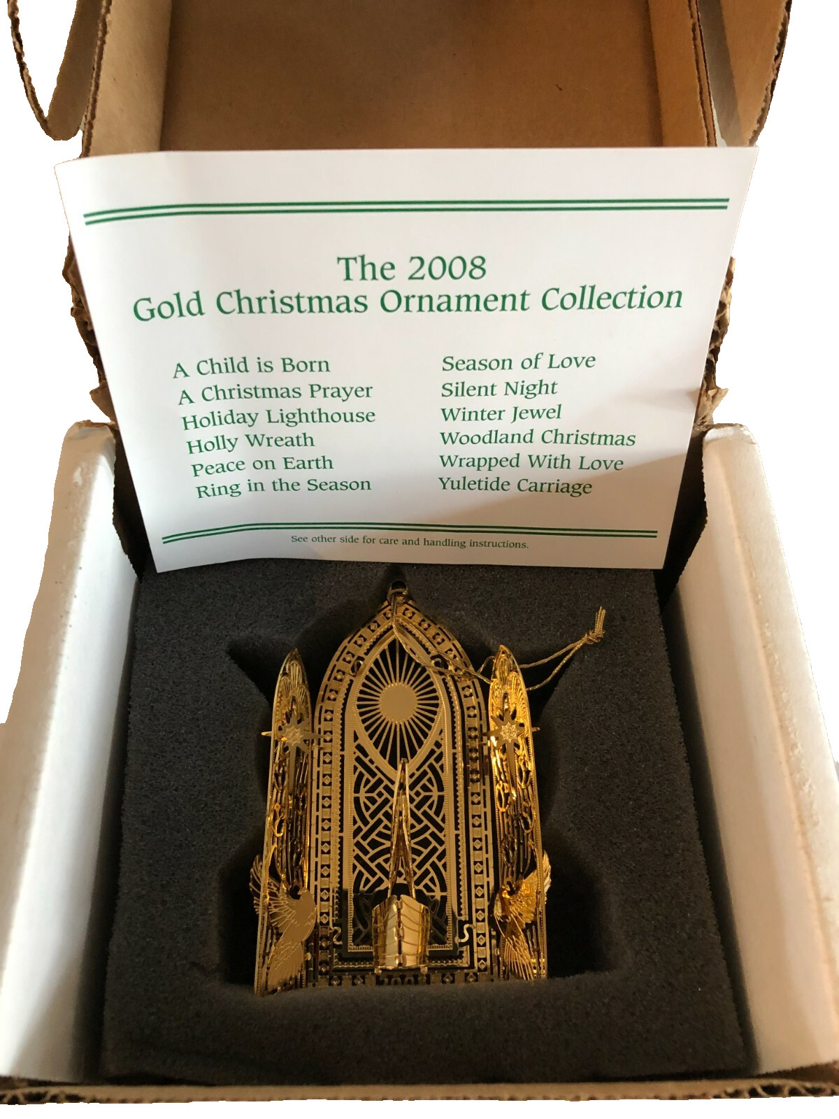 Danbury Mint Praying Hands Ornament NIB