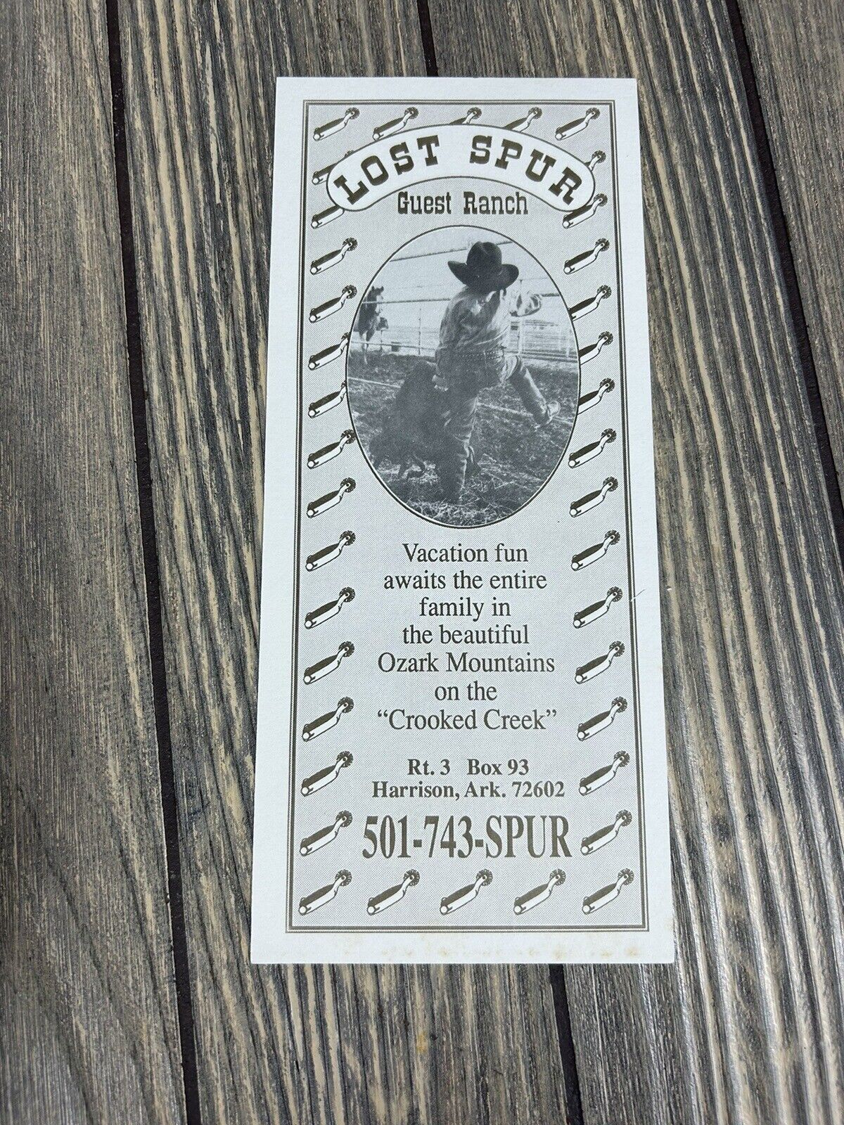 Vintage Lost Spur Guest Ranch Harrison Arkansas Advertisement 