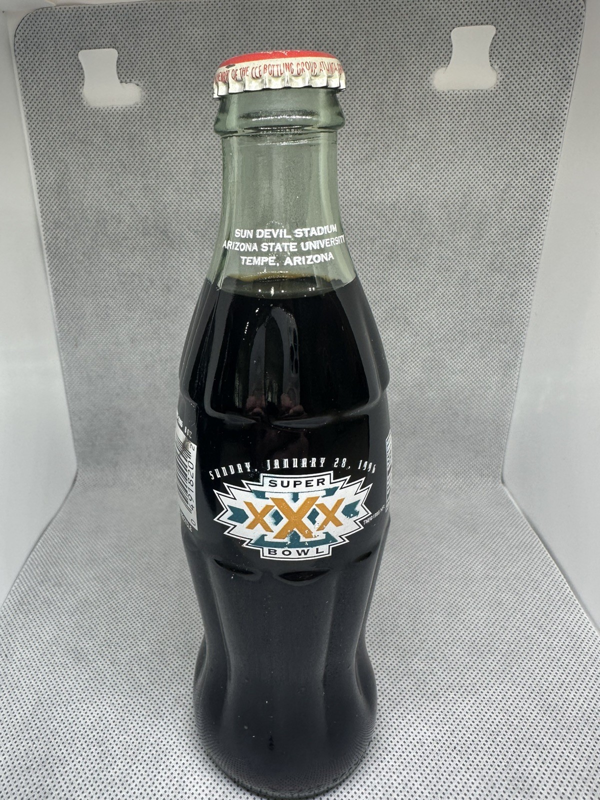 Vintage 1996 NFL Football Superbowl XXX 30 Coca-Cola Glass Soda Bottle Vintage 1996 NFL Football Superbowl XXX 30 Coca-Cola Glass Soda Bottle