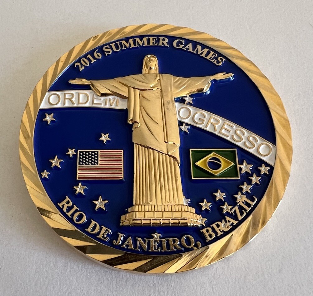 FBI CIRG Challenge Coin Rio Summer Olympic Games 2016 Critical Incident Response