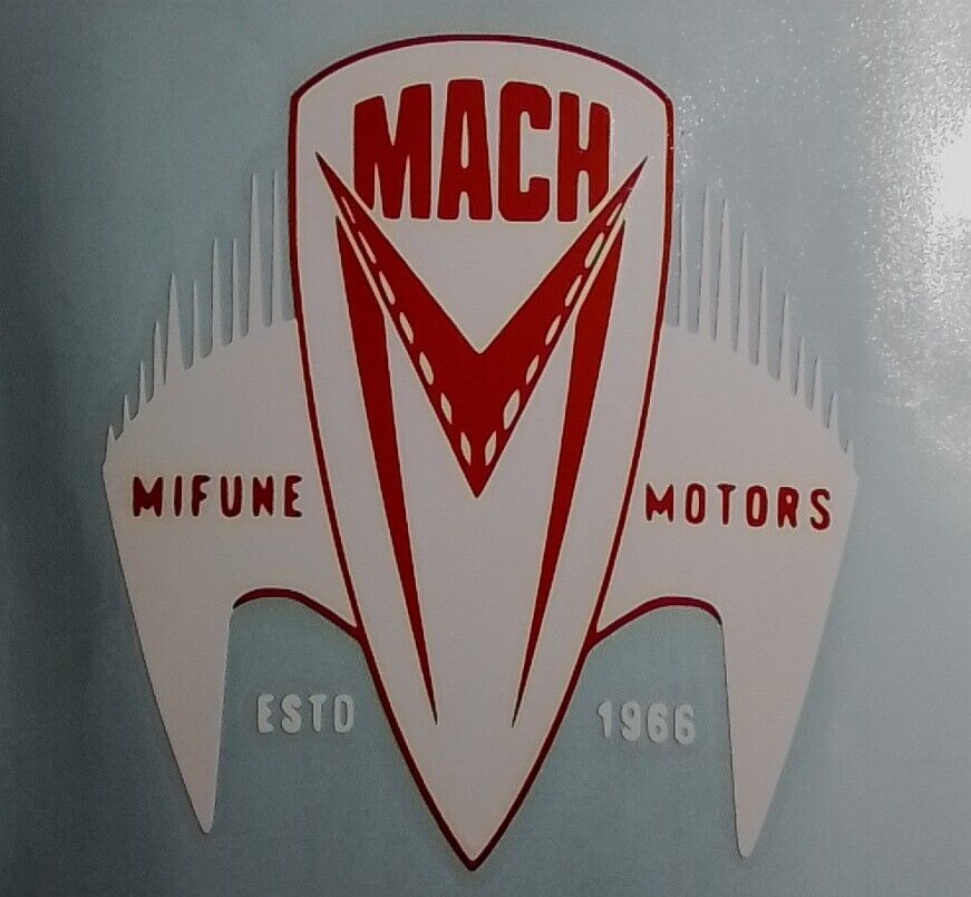 Speed Racer Mach 5 Mifune 4x4.5, Vinyl Die Cut Decal Sticker-GO SPEED RACER 