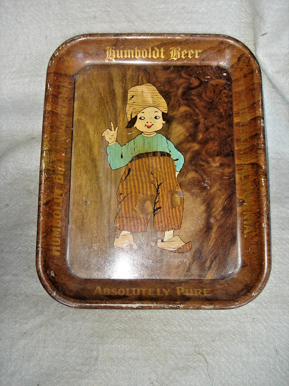 1940\'s Humboldt  BEER TRAY Eureka Calf.  .SIZE 13\