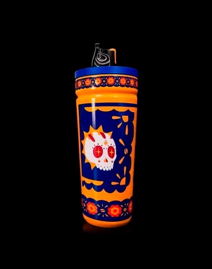 AUTHENTIC 2026 Starbucks Mexico Halloween Orange Catrina SS Twist Top