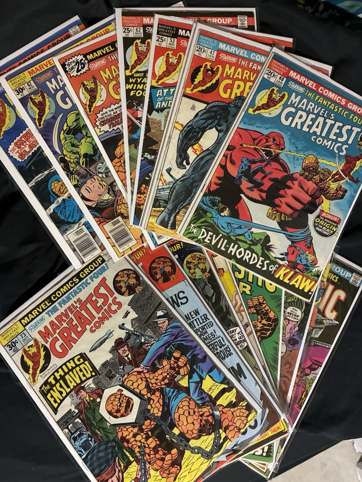 Marvel’s Greatest Comics 16 Issues #40 47 51 53 62 64 67 72-74 79 80 87 89 90 94