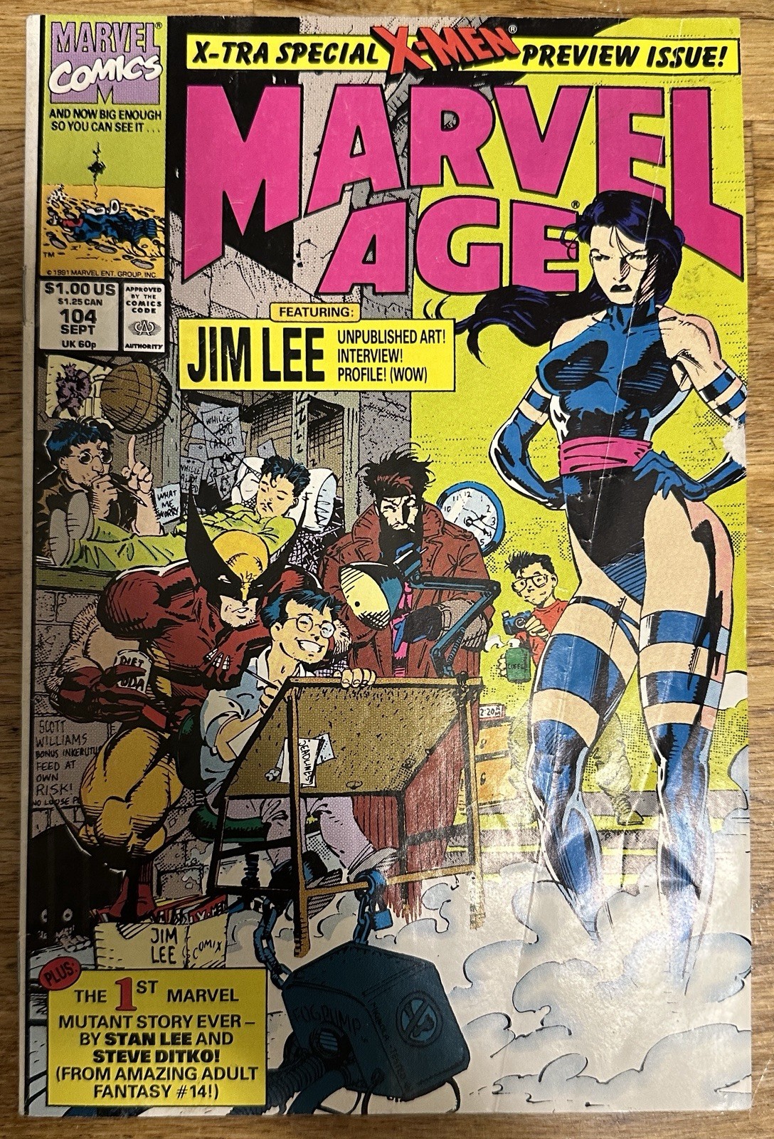 Jim Lee MARVEL AGE Key #104 X-tra Special X-Men Preview Issue