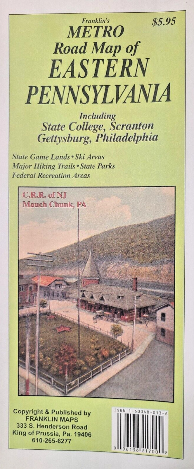 Eastern Pennsylvania Road Map by Franklin Maps