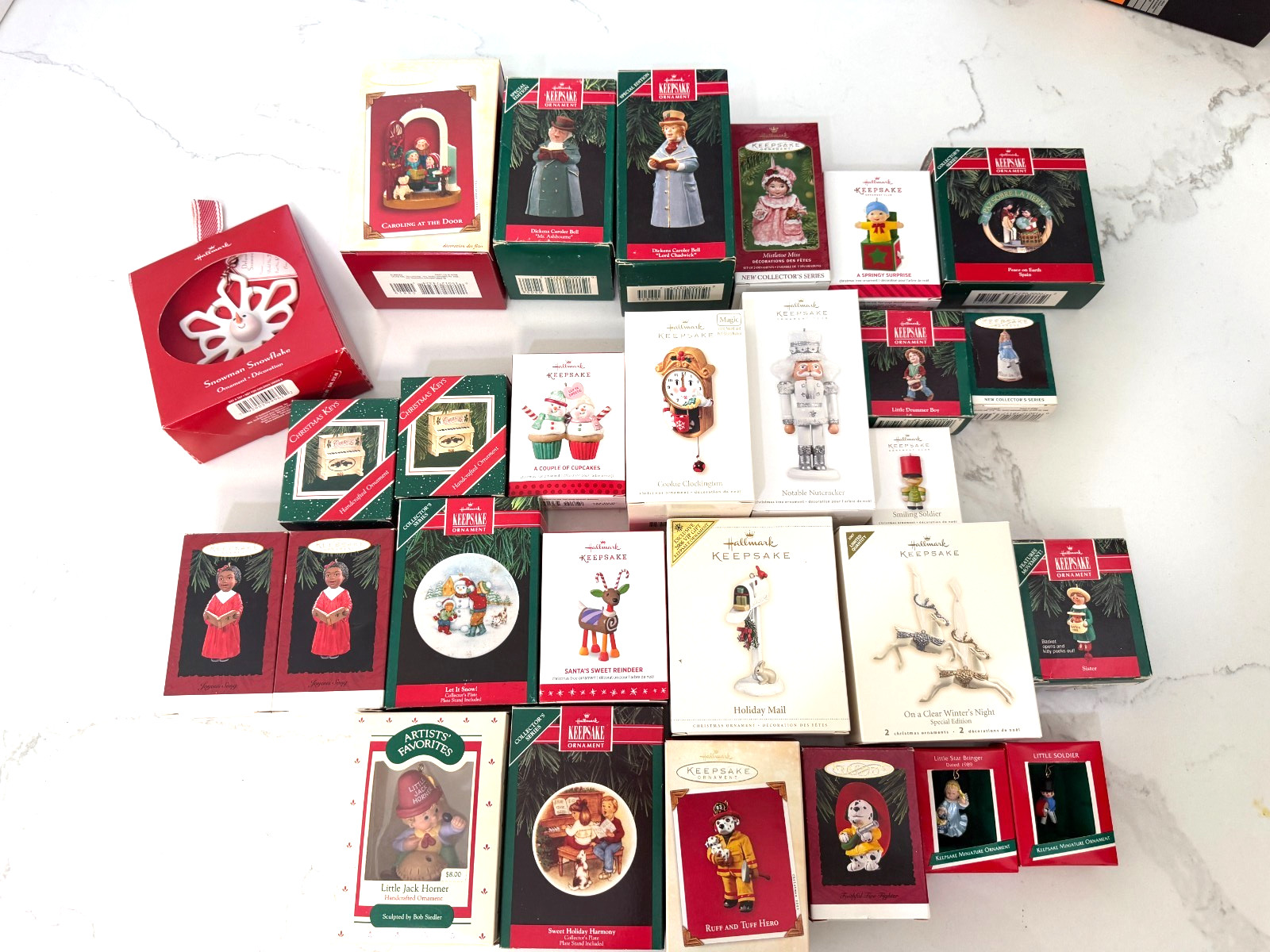 Hallmark Keepsake Ornament Lot 28 Vintage Christmas 1980s-2010s Boxed Mixed