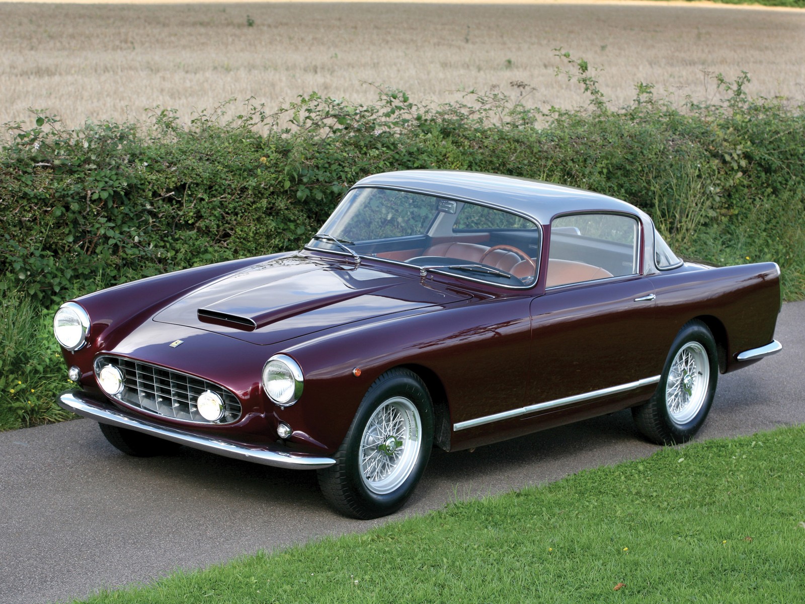 Cars 1957 ferrari 250 g t ellena supercar super Art Print Poster 11x17