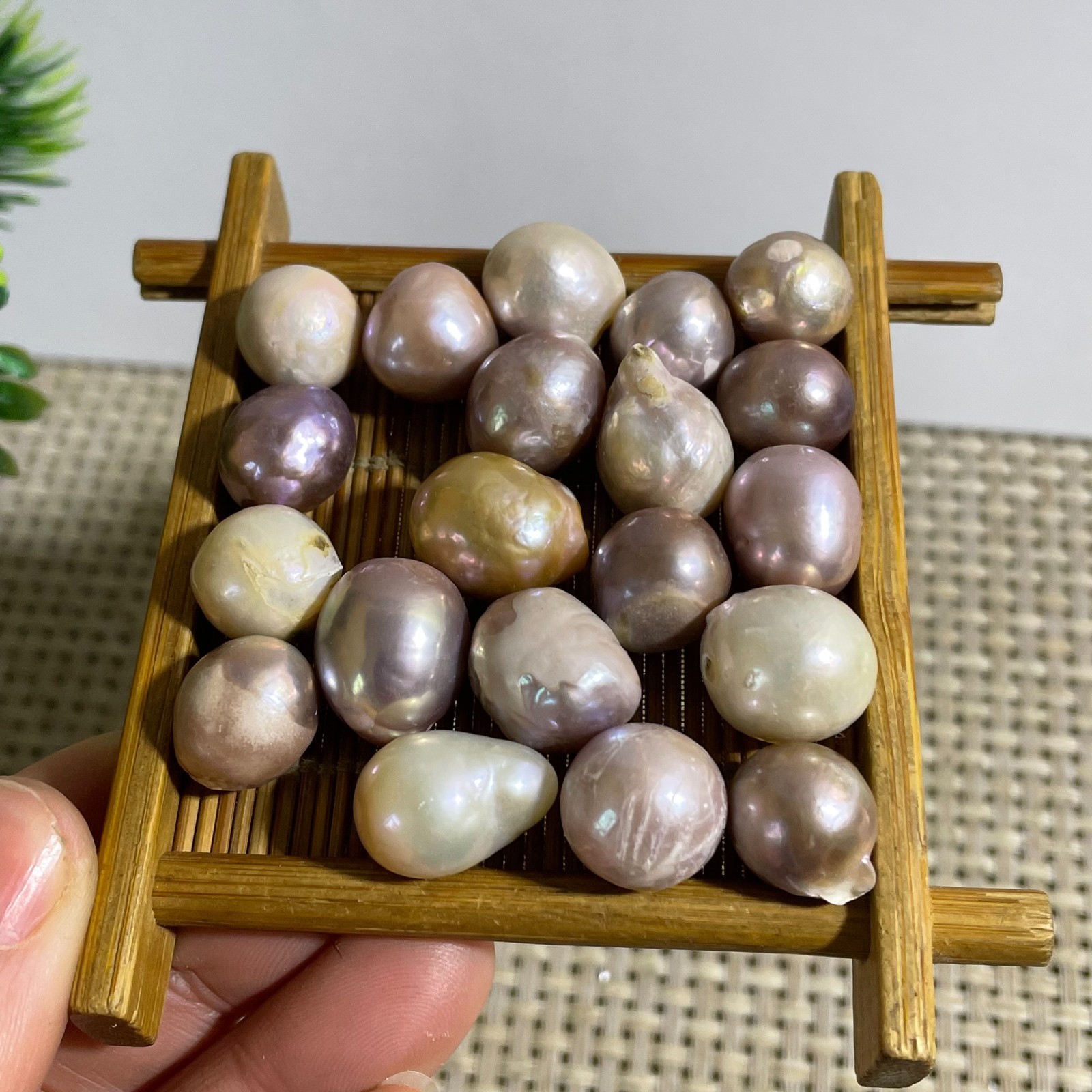 20pcs 58g  Natural South See Freshwater Genuine Pearl Loose Gemstone