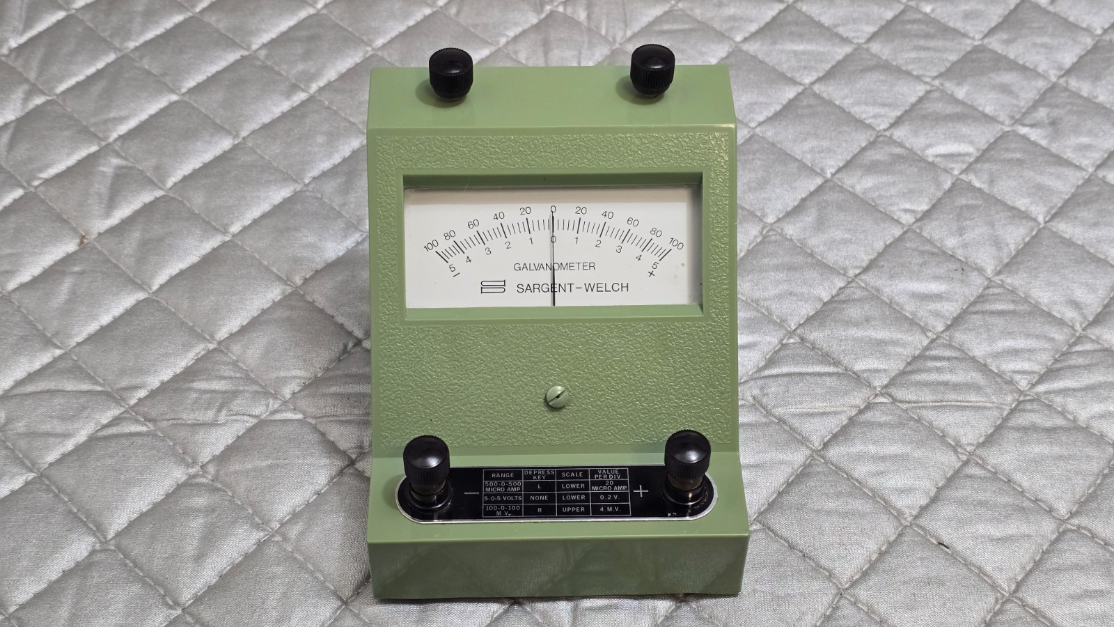 Vintage Sargent-Welch Galvanometer No.8-30305 - Nice