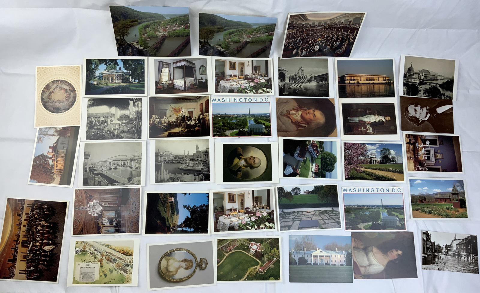 Lot of 36 Washington DC East Coast Historical 1980s 1990s Postcards - Unused