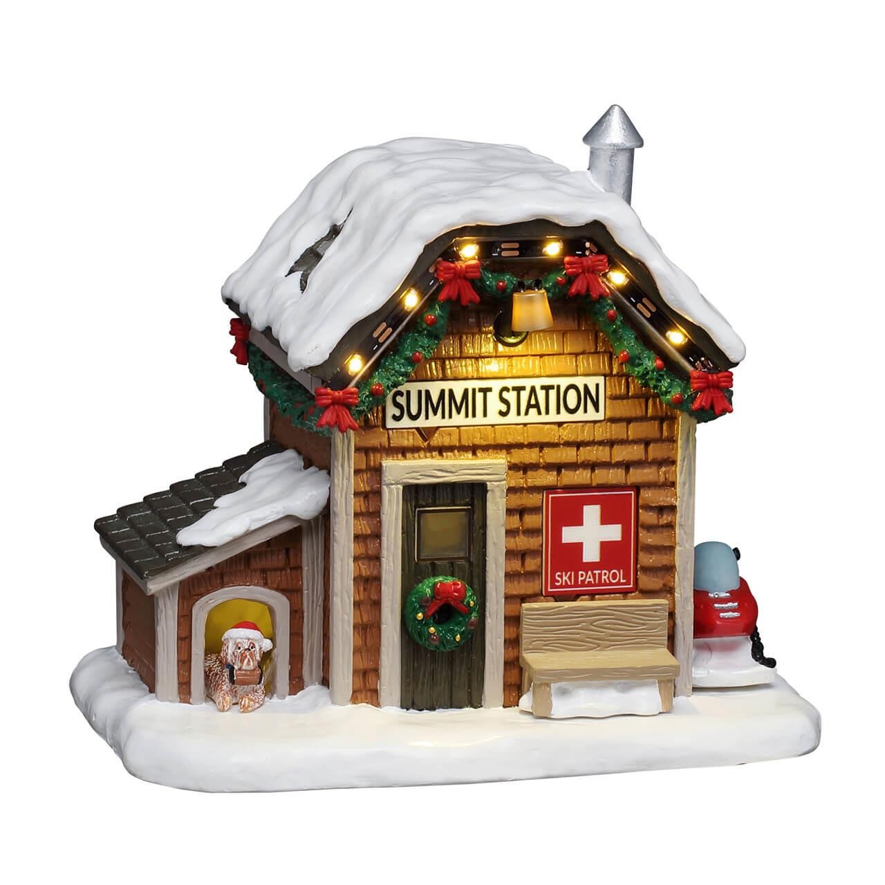 Lemax Vail Village Ski Patrol Summit Station W Christmas Decors 64679 Lemax Vail Village Ski Patrol Summit Station W Christmas Decors 64679