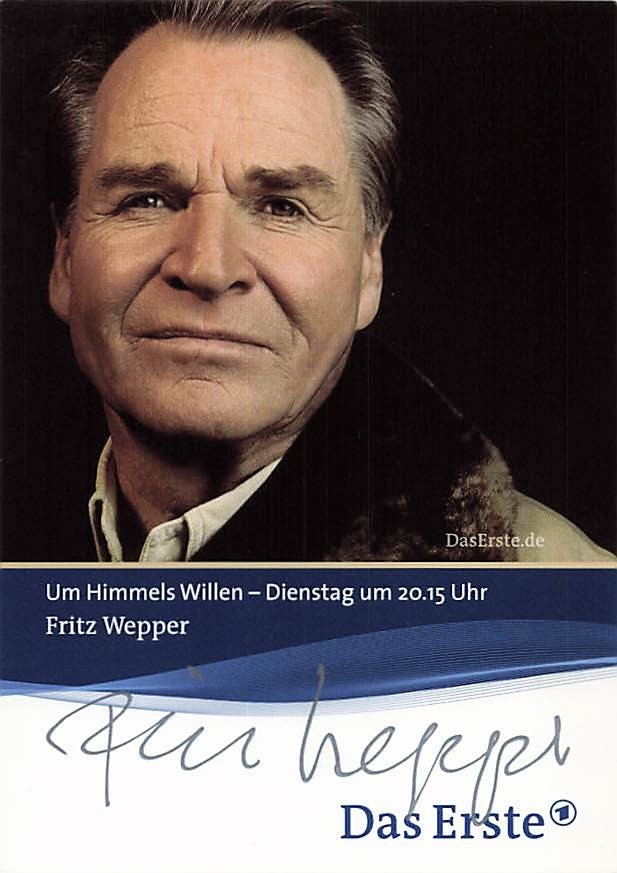 Fritz Wepper (+) UH Actor - Original Signed Autograph Card 9107 H