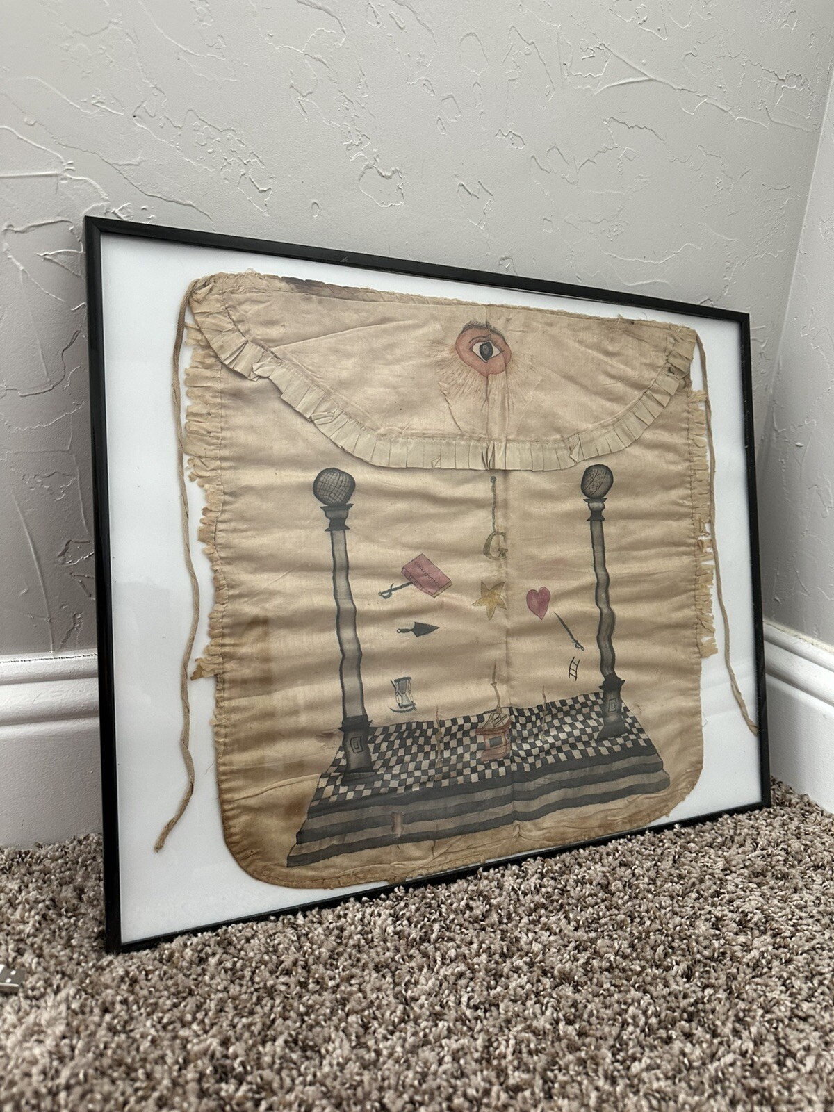 Antique Masonic Apron Circa 1860’s