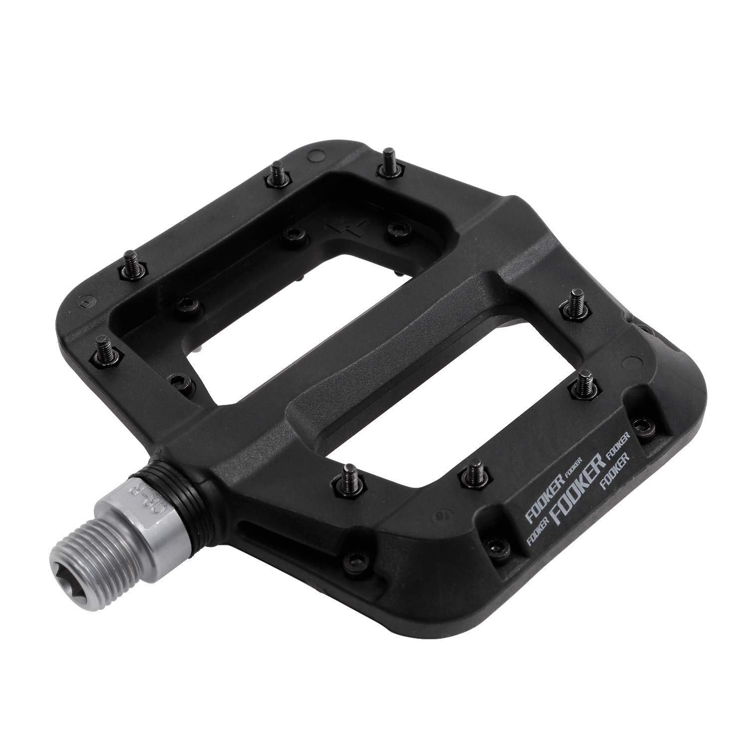 FOOKER MTB Pedals Mountain Bike 3 Bearing Default, Black 3 bearings FOOKER MTB Pedals Mountain Bike 3 Bearing Default, Black 3 bearings