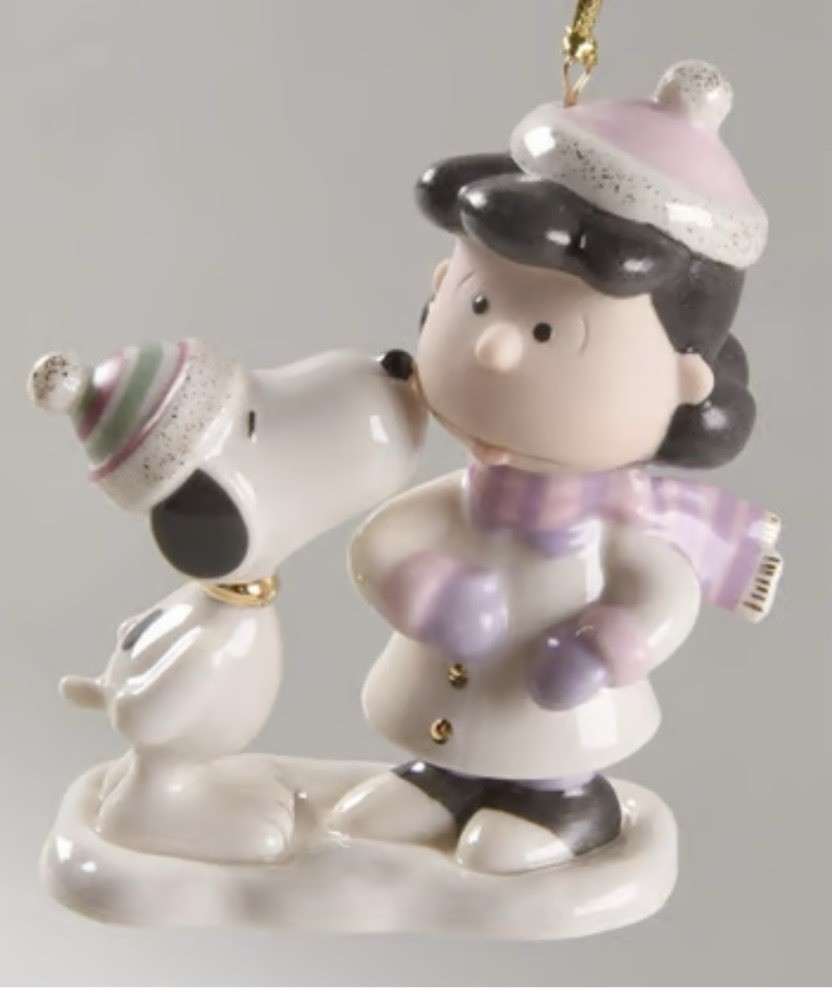 Lenox Lucy’s Christmas Smooch Porcelain Figurine New In Box