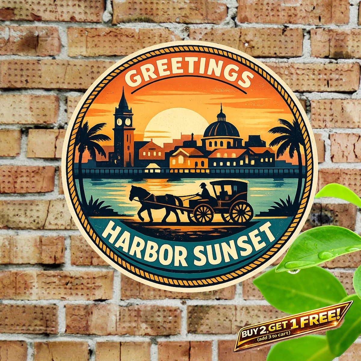 Welcome to Manila Philippine Style Retro Metal Tin Sign Travel Wall Art 8x12