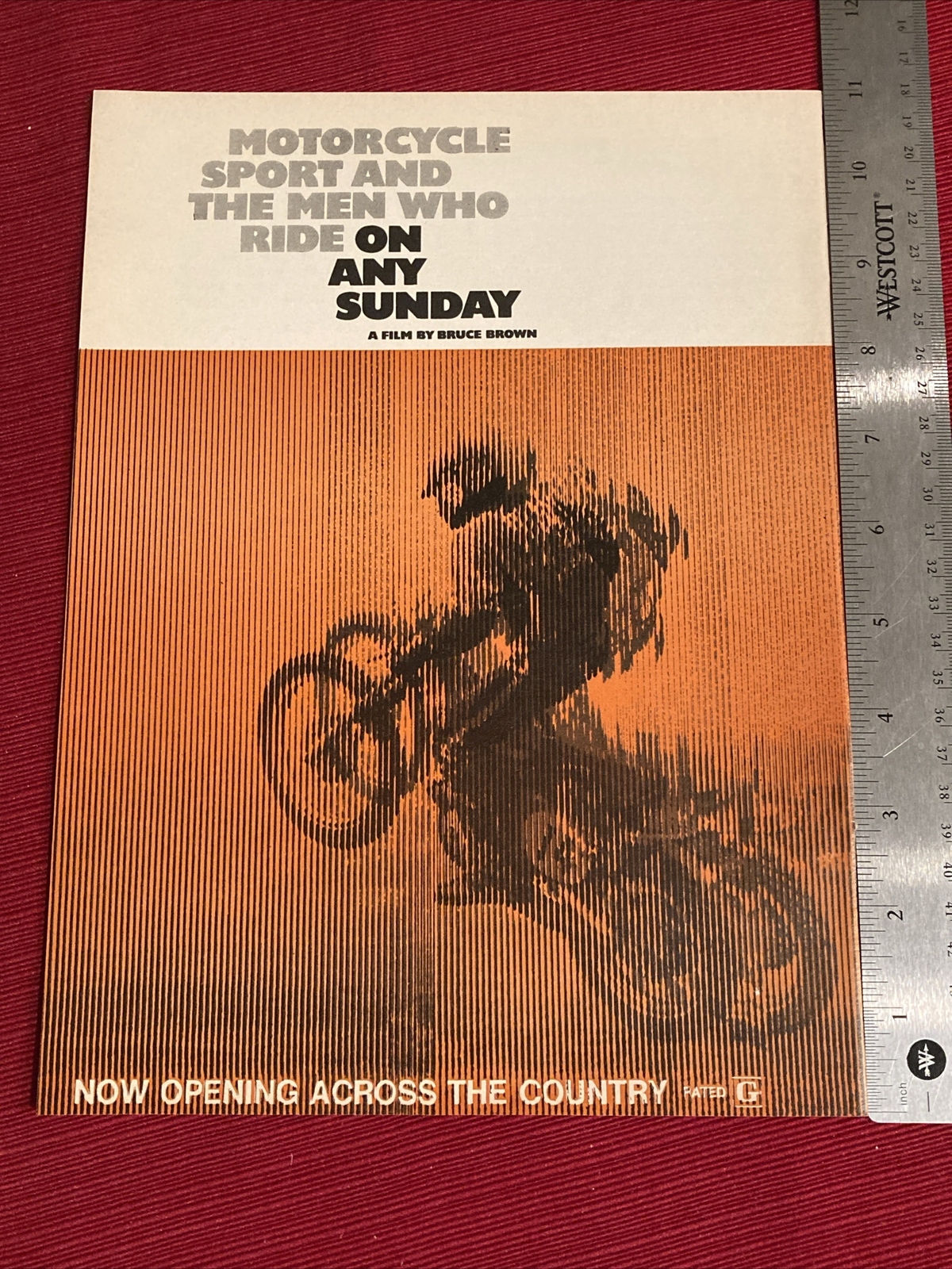 On Any Sunday Motorcycle Movie Promo 1971 Print Ad - Great to Frame