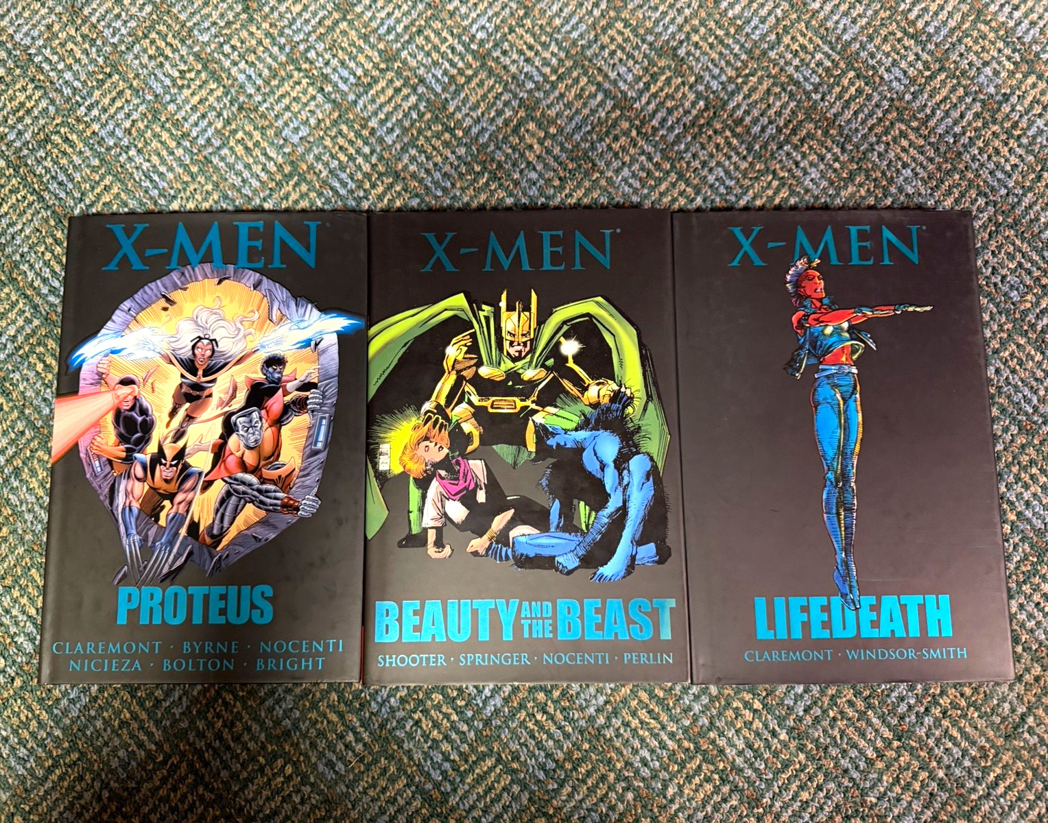 X-Men Marvel Premiere Classic Hardcover 3 Book Lot Proteus Lifedeath
