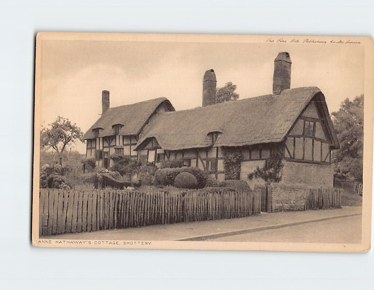 Postcard Anne Hathaways Cottage Shottery England